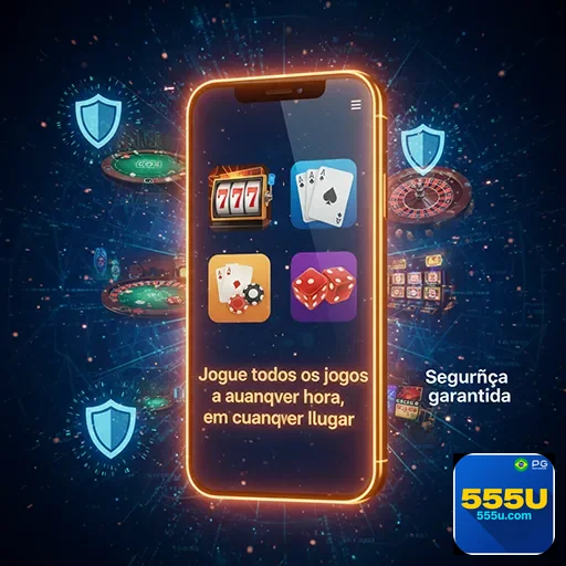 Diversidade de jogos de cassino mobile na 555u