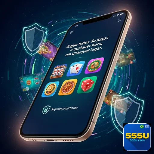 Jogador usando smartphone com jogos de cassino online no mobile casino